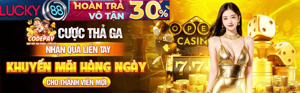 Sự kiện Lucky88 kết hợp cùng Vin55 55k